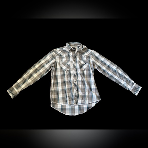 Wrangler Men's Plaid Button-Down Shirt - Picture 1 of 6
